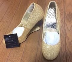 新品 グリッター パンプス ゴールド 金 キラキラ ラメラメ Lady gagaのサムネイル