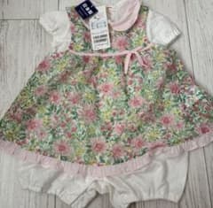 センスオブワンダー　花柄エプロン付ショートオール 80cmのサムネイル
