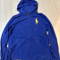 美品Polo by Ralph Lauren ジップパーカー ブルーのサムネイル