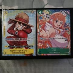 ワンピースカードゲーム モンキー・D・ルフィ ナミ プロモ - メルカリ