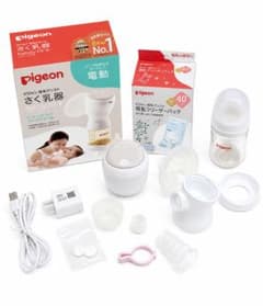 Pigeon さく乳器 handy fit+ 電動＋フリーザーパック＋アタプターのサムネイル