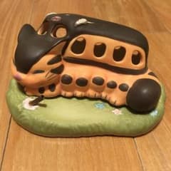 陶器 猫バス お香おきのサムネイル