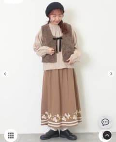 Samansa Mos2 前後2WAYボアベストのサムネイル