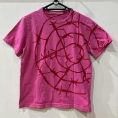 ジュンヤワタナベ コムデギャルソン 有刺鉄線 ピンク Tシャツ - メルカリ