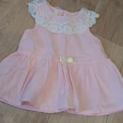 90㌢女の子ピンクワンピースのサムネイル