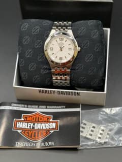 ハーレーダビッドソン BULOVA 腕時計 76B28 箱・説明書・余りコマ付きのサムネイル