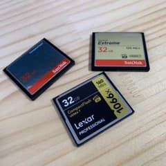 CFカード詰め合わせ（3枚）Sandisk&Lexarのサムネイル