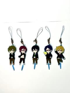 Free!ラバーストラップ5点セット（七瀬遙・橘真琴・松岡凛・葉月渚