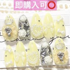 ネイルチップ現品オーダー量産型フレンチガーリーワンホンスナ系地雷系