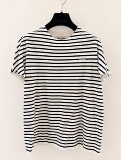 MIU MIU ボーダー Tシャツ 半袖のサムネイル