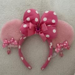 【本日限定値下げ】ミニーマウス イヤリングカチューシャ ピンク ディズニーのサムネイル