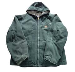 Carhartt green active parka 裏ボア - メルカリ