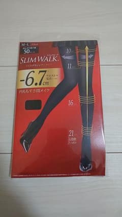 スリムウォーク タイツ M～L 黒のサムネイル