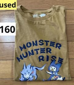 used 유니클로 UNIQLO 몬스터 헌터 라이즈 T셔츠 160