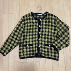 【値下げ交渉可】Yorh Reine チェック柄 カーディガン Mのサムネイル
