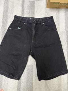 HUF デニムショートパンツ ブラック