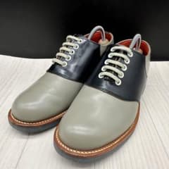 ⭐️美品⭐️REGAL リーガル　サドルシューズ　レザー　ブラック×グレー 美品【REGAL】リーガル サドルシューズ レザー グレー ブラック 24