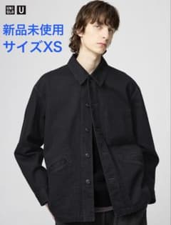 UNIQLO U オーバーサイズカラーデニムジャケットBLACK XS - メルカリ