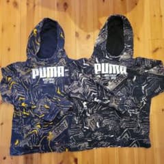 PUMA プーマ パーカーキッズ用 2枚セット 総柄のサムネイル