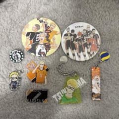 ハイキュー!! 缶バッジ、キーホルダーセット バラ売り可 - メルカリ