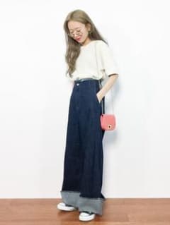 デニム ワイドパンツ Wclosetのサムネイル