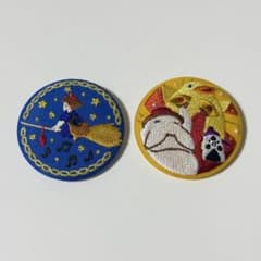 スタジオジブリ 刺繍ブローチ 2点セット - メルカリ