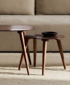 ZARAHOME 面取り加工 ウッド サイドテーブル - メルカリ