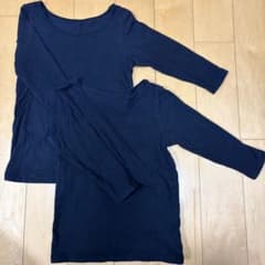 UNIQLO キッズ 長袖インナー 2枚セット 110cmのサムネイル