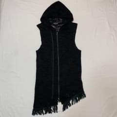 K.U.I mesh fringe design zip hoodie - メルカリ