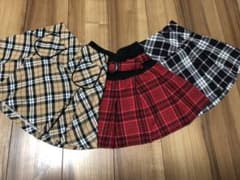 ヤレアユータン☆様専用赤いスカート　チェックスカート　120センチのサムネイル