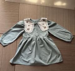 花柄刺繍ビッグカラー ワンピースのサムネイル