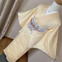 りんご様専用 伊と幸謹製 優しい卵色の色無地 - メルカリ