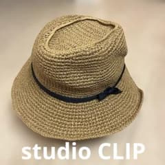 studio CLIP 麦わら帽子 リボン付き