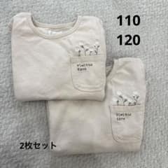 Hugtas+ 花柄刺繍 長袖トップス 110cm・120cmのサムネイル