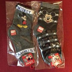 新品！ミッキー靴下2足セットのサムネイル