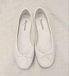 極美品 レペット カミーユ ホワイト 白 repetto バレエ - メルカリ
