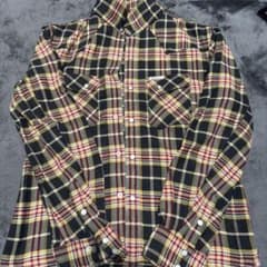 美品　flat head フラットヘッド ネルシャツ チェック 42のサムネイル