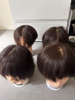 美容師練習用 カットウィッグ 4体セットのサムネイル
