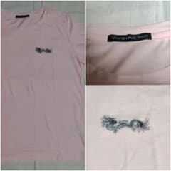 VIVIENNE TAM ドラゴン刺繍 Tシャツ ピンク - メルカリ
