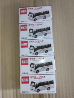 5台 クリアケース トミカ ホテルニューアカオ 送迎バス トヨタ