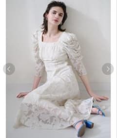 SNIDEL スリーブボリュームジャガードワンピース