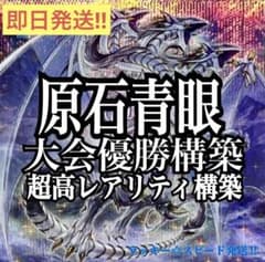 遊戯王　原石青眼デッキ　超高レアリティ構築　大会優勝構築　3重スリーブ付き 遊戯王 原石青眼デッキ 超高レアリティ構築 大会優勝構築 3重スリーブ