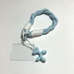 スマホキーホルダー水色のサムネイル