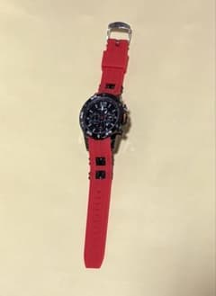 【新品】LIBOGER 腕時計 レッドシリコンベルトのサムネイル