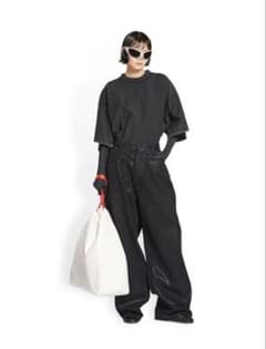 BALENCIAGA Unisex ブラック コーティング デニムパンツ XS - メルカリ