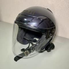 SHOEIヘルメット J-FORCE3 ブルーブラック L寸 インカム付 SHOEIヘルメット J-FORCE3 ブルーブラック L寸 インカム付 - メルカリ
