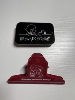 Snoopy Museum Tokyo クリップ　缶ケースセットのサムネイル