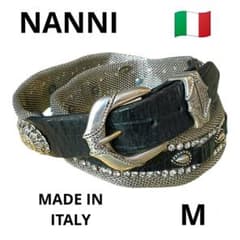 ♤【ナンニ】✨美品 ウエスタンベルト ステールネット スタッズ