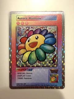村上隆　Flower goトレカ SR Aurora Multi ✕ White 村上隆Flower goトレカ SR Aurora:Rainbow 英語版 - メルカリ