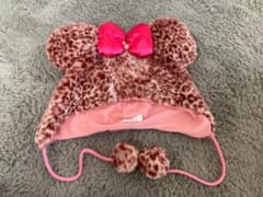 ディズニー ミニー 帽子　レオパード　豹柄　ピンクのサムネイル